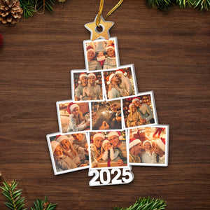 Custom Photo Family The Perfect Christmas Tree - Family Personalized Custom Ornament - Acrylic Custom Shaped - Christmas Gift For Family Members