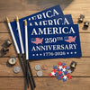 Handheld Flag - America 250th Anniversary Gifts For Mom, Dad, Brother, Sister - Courage Lives Within Us