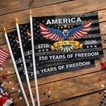 Handheld Flag - America 250th Anniversary Gifts For Mom, Dad, Brother, Sister - Raise The Flag, Raise The Pride