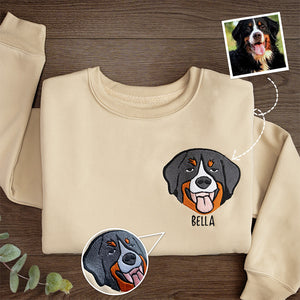 Personalized Custom Embroidered T-shirt, Sweatshirt Custom Photo The Joy Of Pet Parenthood - Dog & Cat - Gift For Pet Owners, Pet Lovers