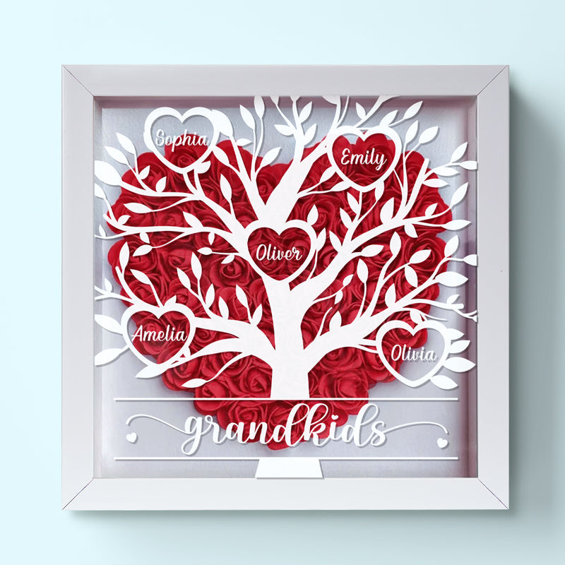 Mothers Are The Necessity Of Invention - Family Personalized Custom Flower Shadow Box - Mother's Day, Gift For Mom, Grandma