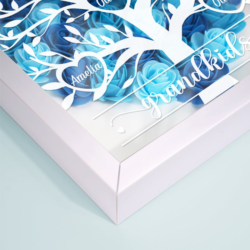 Mothers Are The Necessity Of Invention - Family Personalized Custom Flower Shadow Box - Mother's Day, Gift For Mom, Grandma