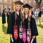 One Chapter Ends, Another Begins - Personalized Custom Graduation Stole - Upload Image, Graduation Gift