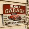 Custom Home Decor Metal Sign - Personalized  Father's Day Birthday Gifts For Men, Man Cave, Dad, Grandpa - My Garage, My Rules