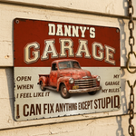 Custom Home Decor Metal Sign - Personalized  Father's Day Birthday Gifts For Dad, Grandpa, Men - My Garage, My Rules