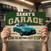 Custom Home Decor Metal Sign - Personalized  Father's Day Birthday Gifts For Men, Man Cave, Dad, Grandpa - My Garage, My Rules