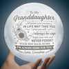 Never Forget Your Way Back Home - Moon Lamp -  To My Granddaughter, Gift For Granddaughter, Granddaughter Gift From Grandma, Birthday Gift For Granddaughter, Christmas Gift