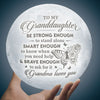 Brave Enough To Ask For Help - Moon Lamp - To My Granddaughter, Gift For Granddaughter, Granddaughter Gift From Grandma, Birthday Gift For Granddaughter, Christmas Gift