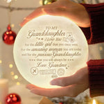 Granddaughter Love Gift for Women - Sentimental Moon Lamp