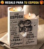 A Mi Esposa Nuestra Casa No Es Un Castillo - Gift For Couples, Candle Holder