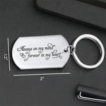 Always On My Mind, Forever In My Heart - Personalized Keychain