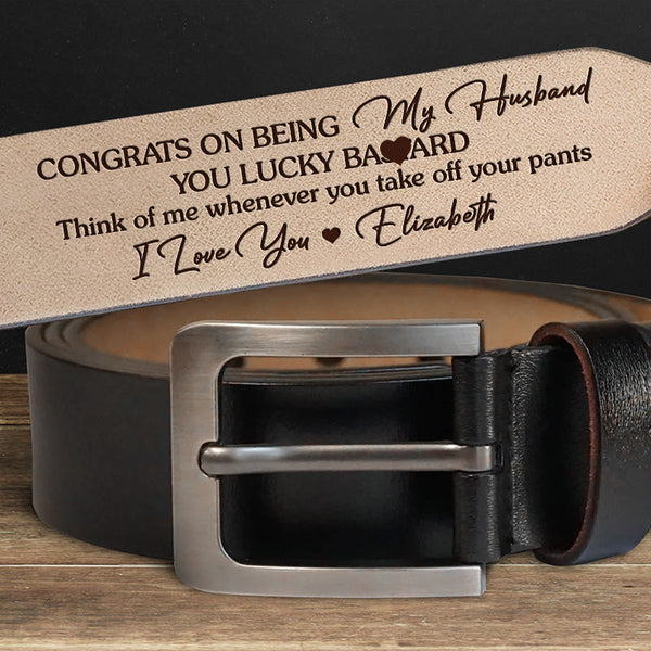 personalized belt for him
