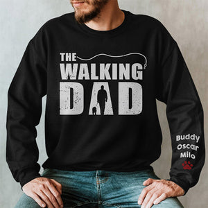 The Best Dad In The Whole Galaxy - Dog Personalized Custom Unisex Sweatshirt With Design On Sleeve - Christmas Gift For Pet Owners, Pet Lovers