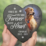 Custom Photo If Love Alone Pet Memorial Decor - Personalized Memorial Stone