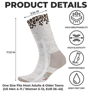 Custom Crew Socks - Personalized Bookish Gifts For Book Lovers, Bookworms, Readers - Living My Best Book Life