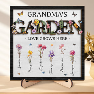 We Are Connected With One Another - Family Personalized Custom 2-Layered Wooden Plaque With Stand - Mother's Day, House Warming Gift For Mom, Grandma