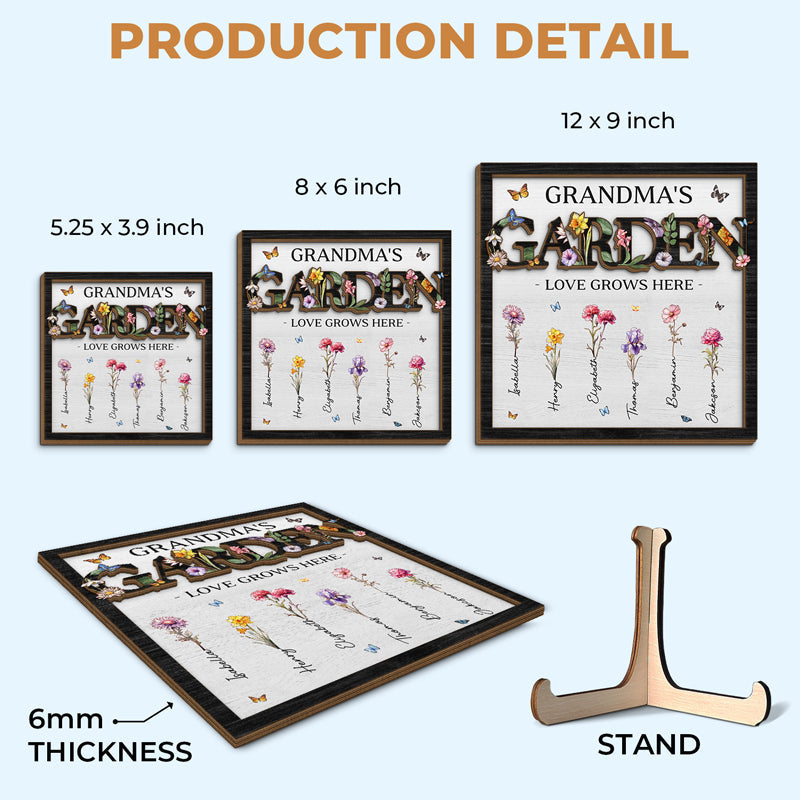 We Are Connected With One Another - Family Personalized Custom 2-Layered Wooden Plaque With Stand - Mother's Day, House Warming Gift For Mom, Grandma