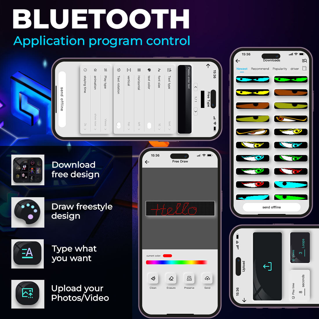 Illuminez votre voyage, bannière lumineuse LED pour voiture - Cadeau pour les membres de la famille, les meilleurs amis, les meilleurs amis, le mari et la femme 