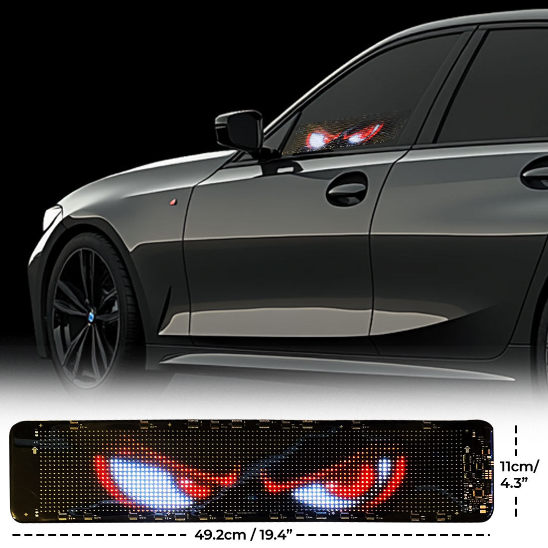 Illuminez votre voyage, bannière lumineuse LED pour voiture - Cadeau pour les membres de la famille, les meilleurs amis, les meilleurs amis, le mari et la femme 