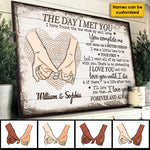 Love You Forever And Always - Gift For Couples, Husband Wife, Personalized Horizontal Poster