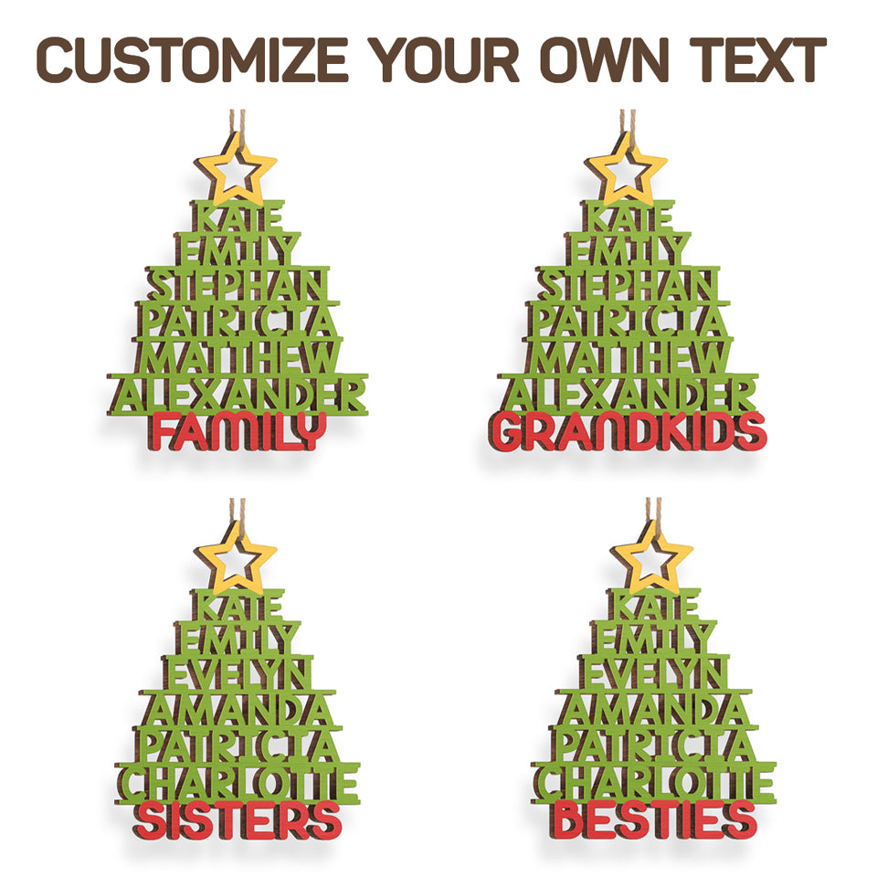 Custom Wood Ornament - Personalized Christmas Birthday Gifts For Family, Kids - The Best Part Of Christmas Holiday