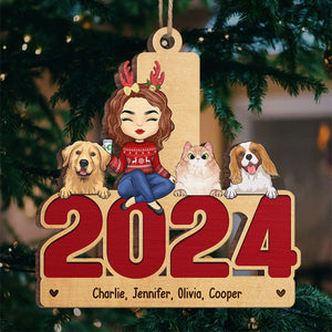 May Your Christmas Be Furry And Bright - Dog & Cat Personalized Custom Ornament - Wood Unique Shaped - Christmas Gift For Pet Owners, Pet Lovers