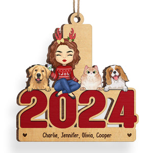 May Your Christmas Be Furry And Bright - Dog & Cat Personalized Custom Ornament - Wood Unique Shaped - Christmas Gift For Pet Owners, Pet Lovers