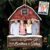 Siblings Custom Photo Enjoy The Christmas Season Together - Family Personalized Custom Ornament - Wood Custom Shaped - Christmas Gift For Siblings, Brothers, Sisters, Cousins, Friends