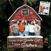 Sisters Custom Photo Enjoy The Christmas Season Together - Family Personalized Custom Ornament - Wood Custom Shaped - Christmas Gift For Siblings, Brothers, Sisters, Cousins, Friends