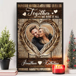 Custom Photo Rustic Couple Gifts - Personalized Poster