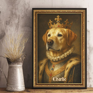 Custom Photo Vertical Poster - Personalized  Birthday Gifts For Dogs, Cats - Every Pet Deserves A Throne