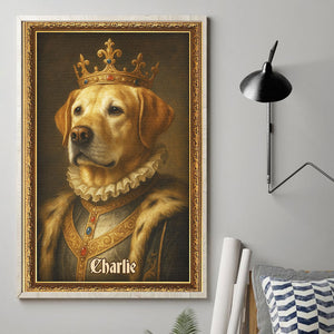 Custom Photo Vertical Poster - Personalized  Birthday Gifts For Dogs, Cats - Every Pet Deserves A Throne