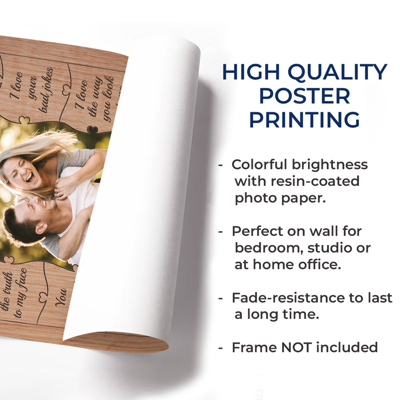 Custom Photo The Sweet Memories We Share - Couple Personalized Custom Vertical Poster - Gift For Husband Wife, Anniversary