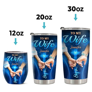 Once Upon A Time - Couple Personalized Custom Tumbler - Gift For Husband Wife, Anniversary