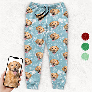 Custom Photo My Little Dog - Dog & Cat Personalized Custom Unisex Sweatpants - Christmas Gift For Pet Owners, Pet Lovers