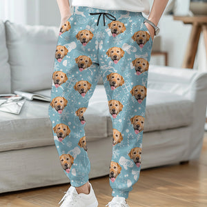 Custom Photo My Little Dog - Dog & Cat Personalized Custom Unisex Sweatpants - Christmas Gift For Pet Owners, Pet Lovers