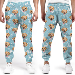 Custom Photo My Little Dog - Dog & Cat Personalized Custom Unisex Sweatpants - Christmas Gift For Pet Owners, Pet Lovers