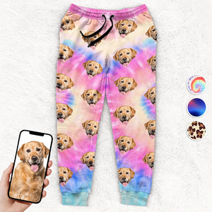 Custom Photo My Dog Thinks I'm Cool - Dog & Cat Personalized Custom Unisex Sweatpants - Christmas Gift For Pet Owners, Pet Lovers