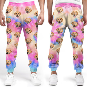 Custom Photo My Dog Thinks I'm Cool - Dog & Cat Personalized Custom Unisex Sweatpants - Christmas Gift For Pet Owners, Pet Lovers