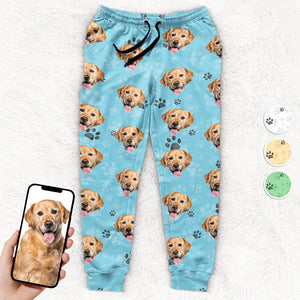 Custom Photo My Dog Is The Best Dog - Dog & Cat Personalized Custom Unisex Sweatpants - Christmas Gift For Pet Owners, Pet Lovers