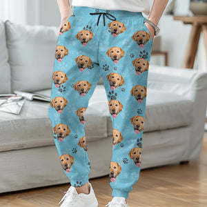 Custom Photo My Dog Is The Best Dog - Dog & Cat Personalized Custom Unisex Sweatpants - Christmas Gift For Pet Owners, Pet Lovers