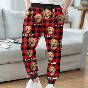 Custom Photo World's Best Dog Dad - Dog & Cat Personalized Custom Unisex Sweatpants - Christmas Gift For Pet Owners, Pet Lovers