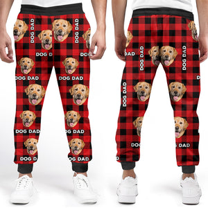 Custom Photo World's Best Dog Dad - Dog & Cat Personalized Custom Unisex Sweatpants - Christmas Gift For Pet Owners, Pet Lovers