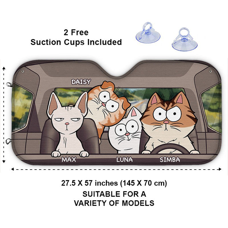 Personalized Windshield Cover Sunshade Custom Car Sun Shade Customizable  With Your Picture, Logo, Image, Text Gift for Car Lovers 