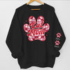 Be A Happy Fur Mom - Dog & Cat Personalized Custom Unisex Sweatshirt With Design On Sleeve - Gift For Pet Owners, Pet Lovers