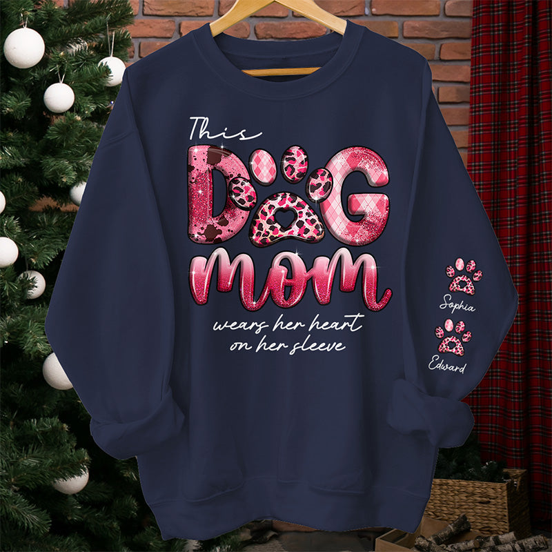 Life Is Better With Dog - Dog Personalized Custom Unisex Sweatshirt With Design On Sleeve - Gift For Pet Owners, Pet Lovers