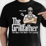 The Grillfather - Gift For Dad - Personalized Unisex T-Shirt