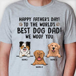 Custom Name Dog Dad Father's Day Gifts - Personalized Apparel