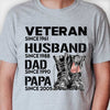 Veteran Dad Since - Gift For 4th Of July - Personalized Unisex T-Shirt
