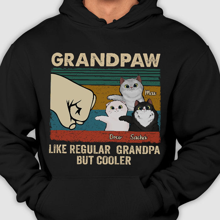 Cat Dad Like A Normal Dad But Cooler - Gift For Dad, Personalized T-Shirt